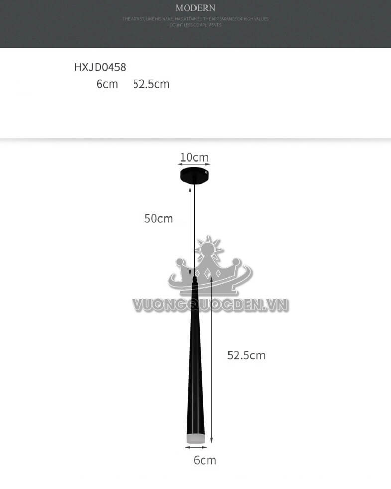 Đèn thả bàn ăn quầy bar cao cấp XTE0458-14